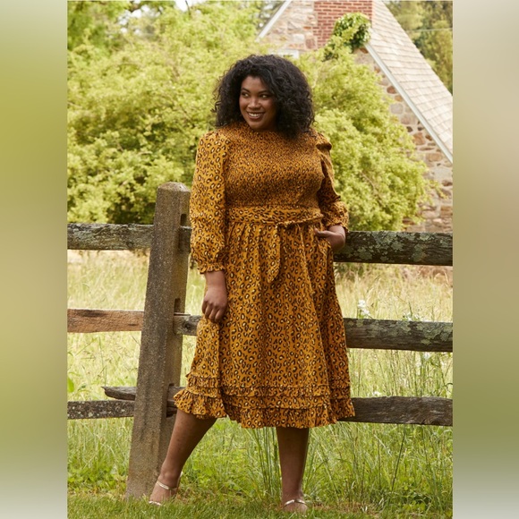 Printfresh NWT First Impressions dress Safari Sunset lounging leopard XL cotton - Picture 4 of 10